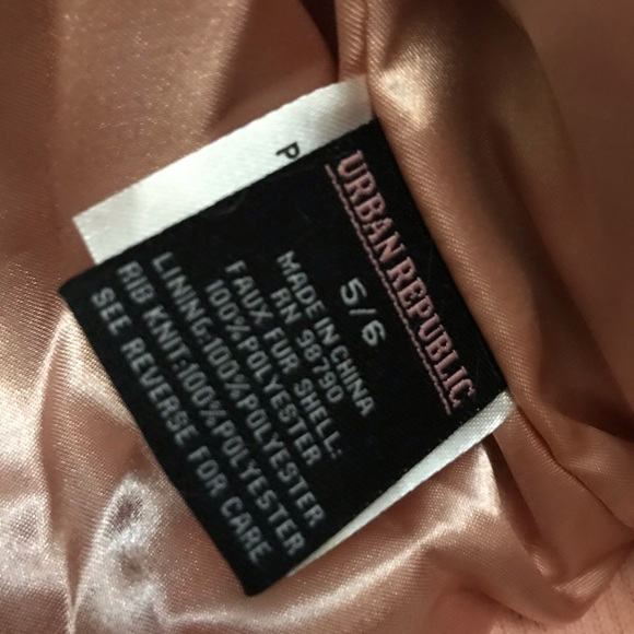 Brand New Urban Republic Faux Fur Girls Jacket - Picture 5 of 6